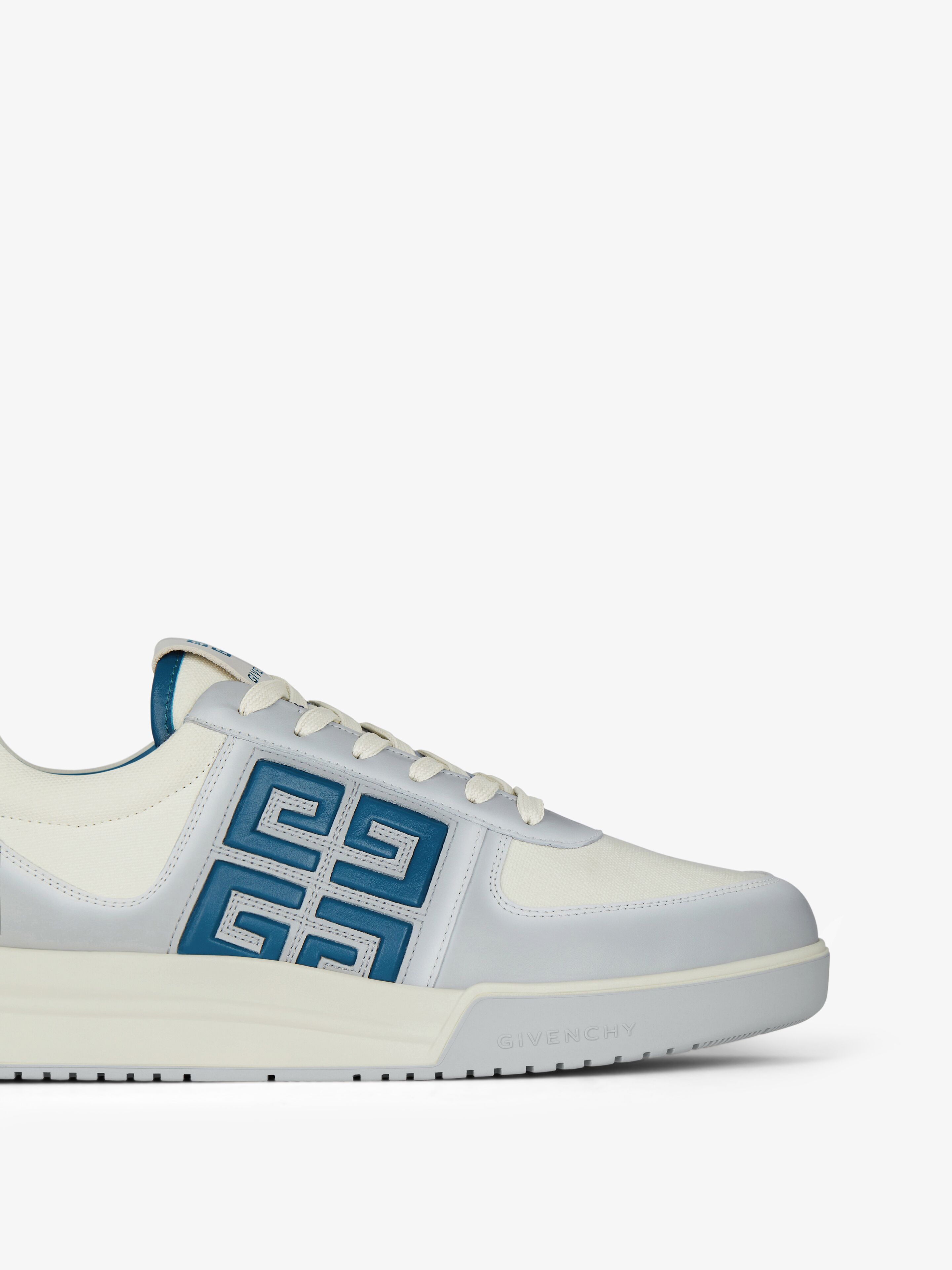 Givenchy G4 Sneakers In Gradient Leather And Canvas In White