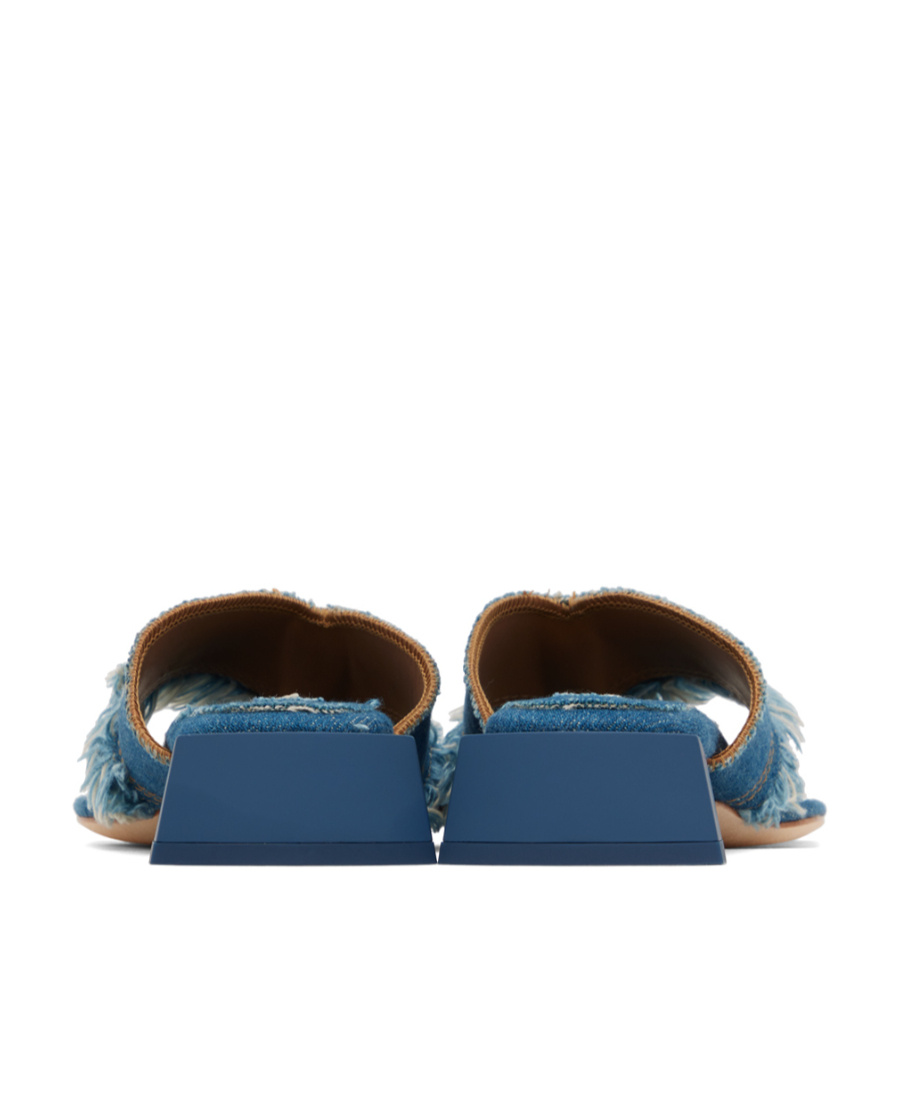 MIISTA RUGGED DENIM HIGH-HEELED SANDALS