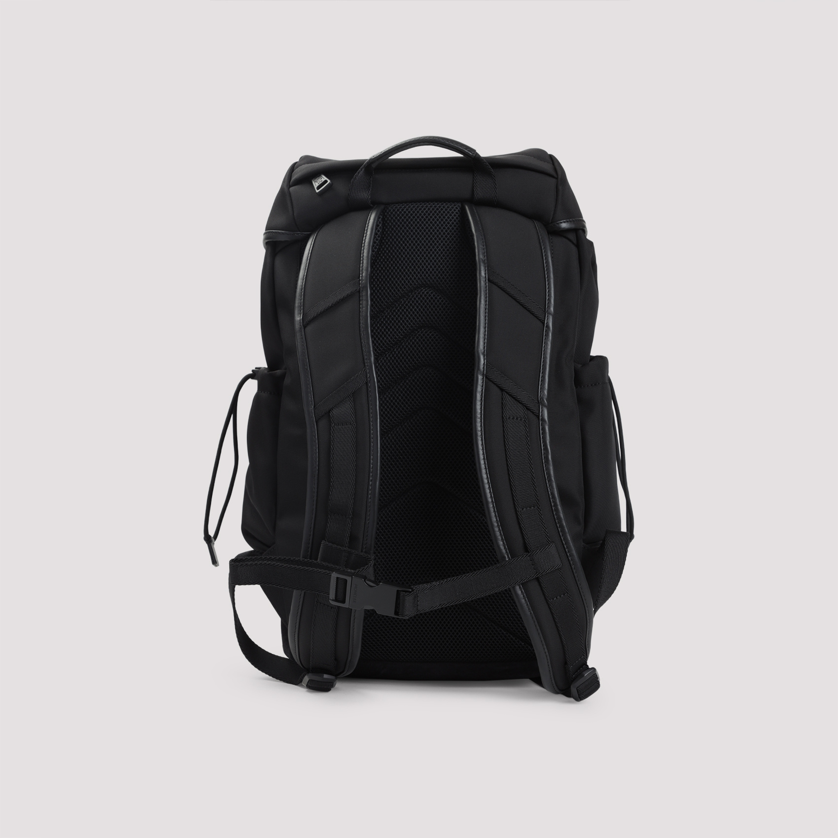 Moncler Logo-patch Backpack In Black
