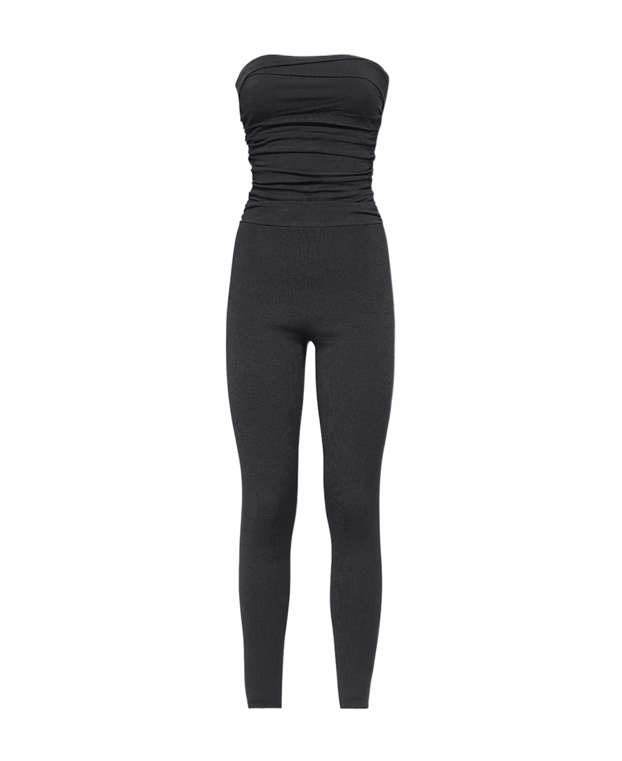 Khaite Sleeveless Jumpsuit In Black