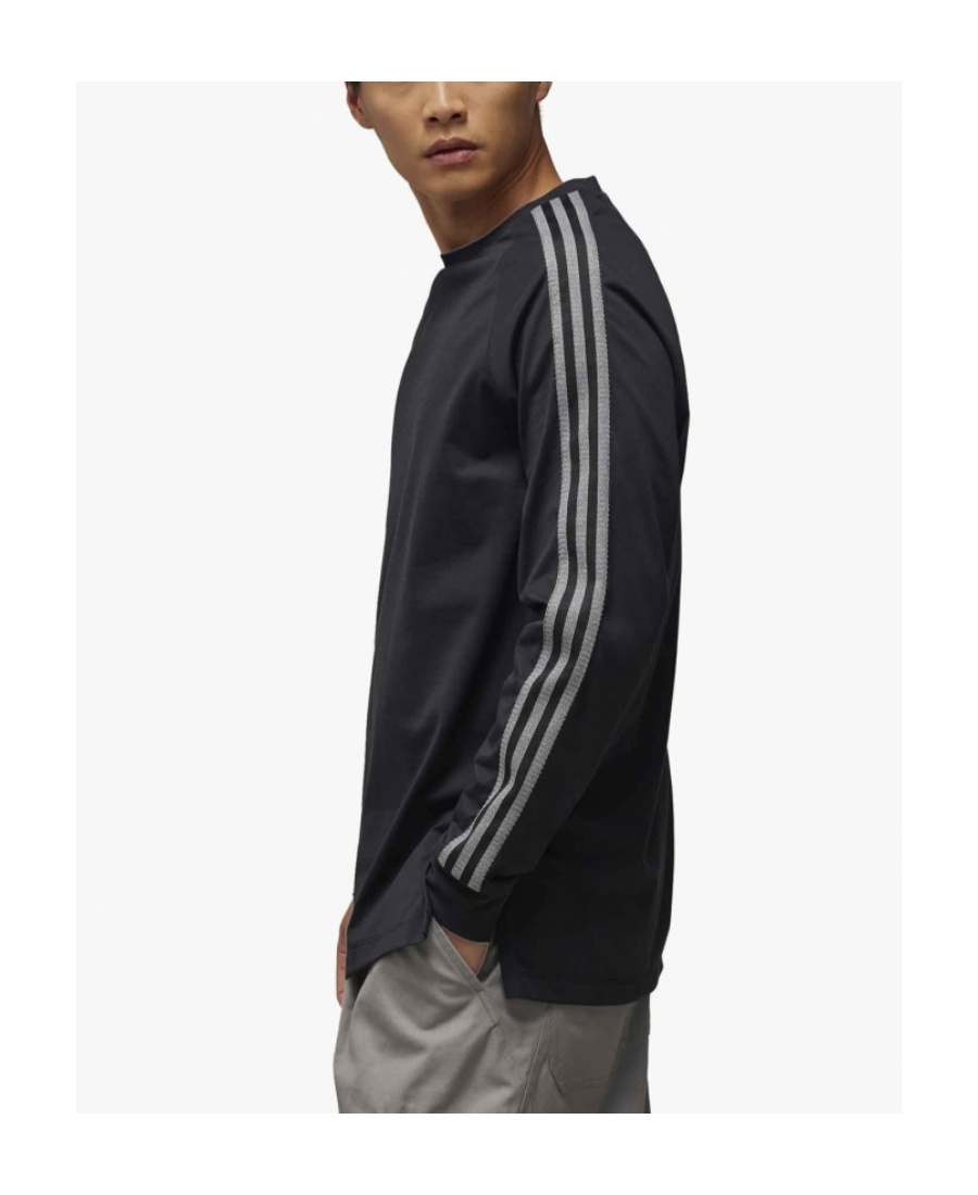 Y-3 Y-3 LOGO-PRINTED LONG-SLEEVED CREWNECK T-SHIRT