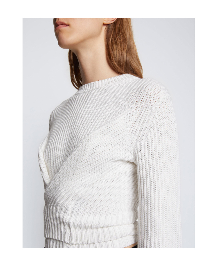 Shop Proenza Schouler Long-sleeved Sweater In White