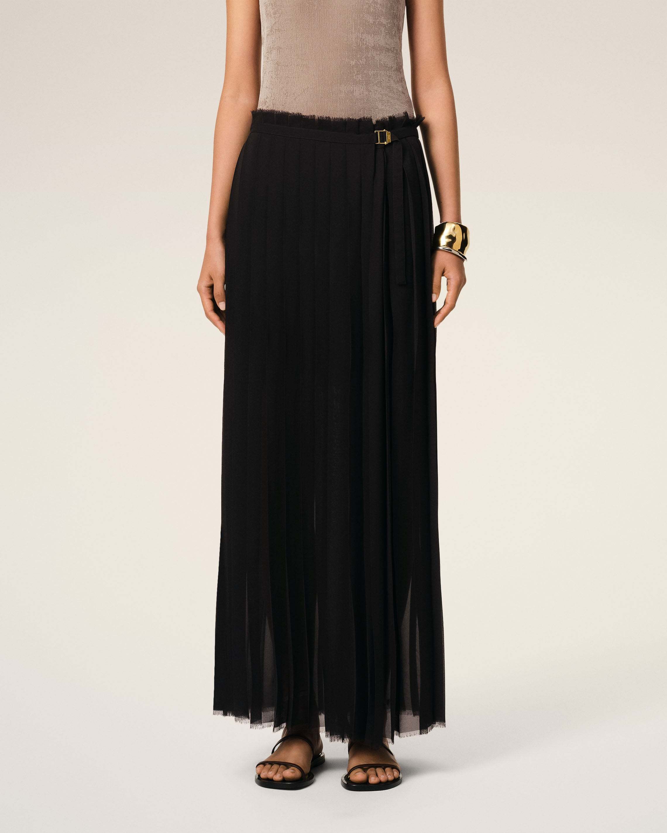 Ami Alexandre Mattiussi Ami Paris Black Polyester Skirt In Black