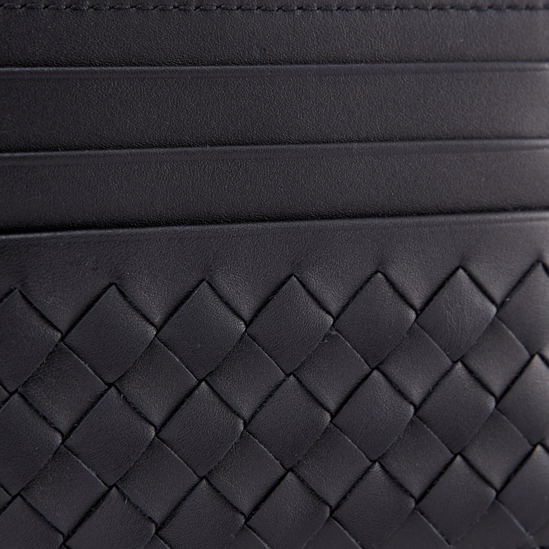 Shop Bottega Veneta Logo Card Holder In Black