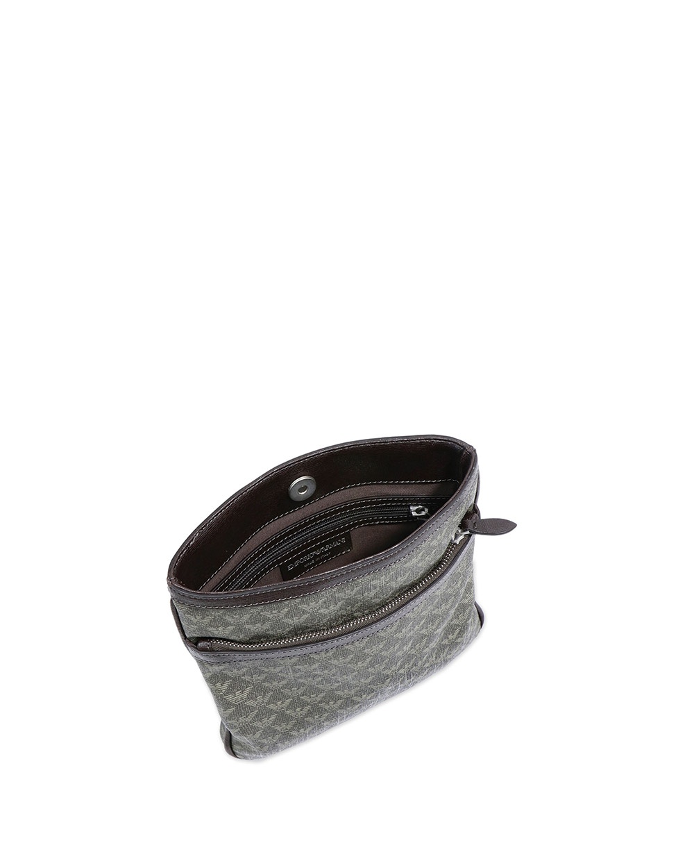 Emporio Armani Logo Logo Satchel Bag In Gray