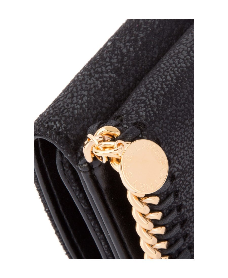 Stella Mccartney Mini Falabella Wallet In Black
