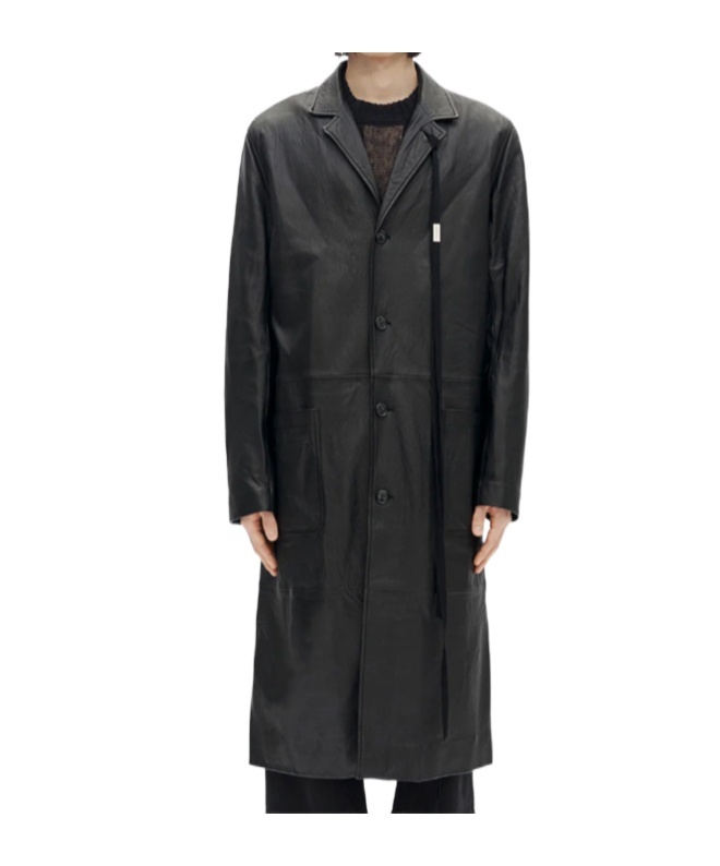Ann Demeulemeester Adonis Coat In Black