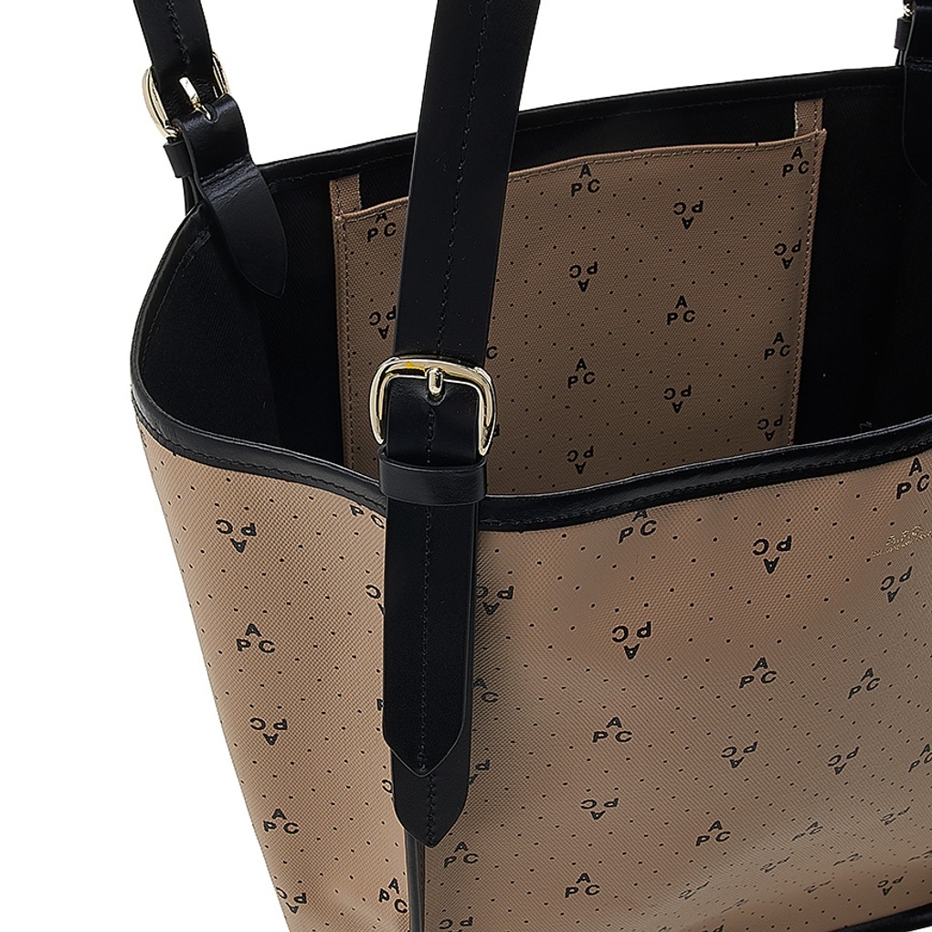Apc Logo Handbag In Brown