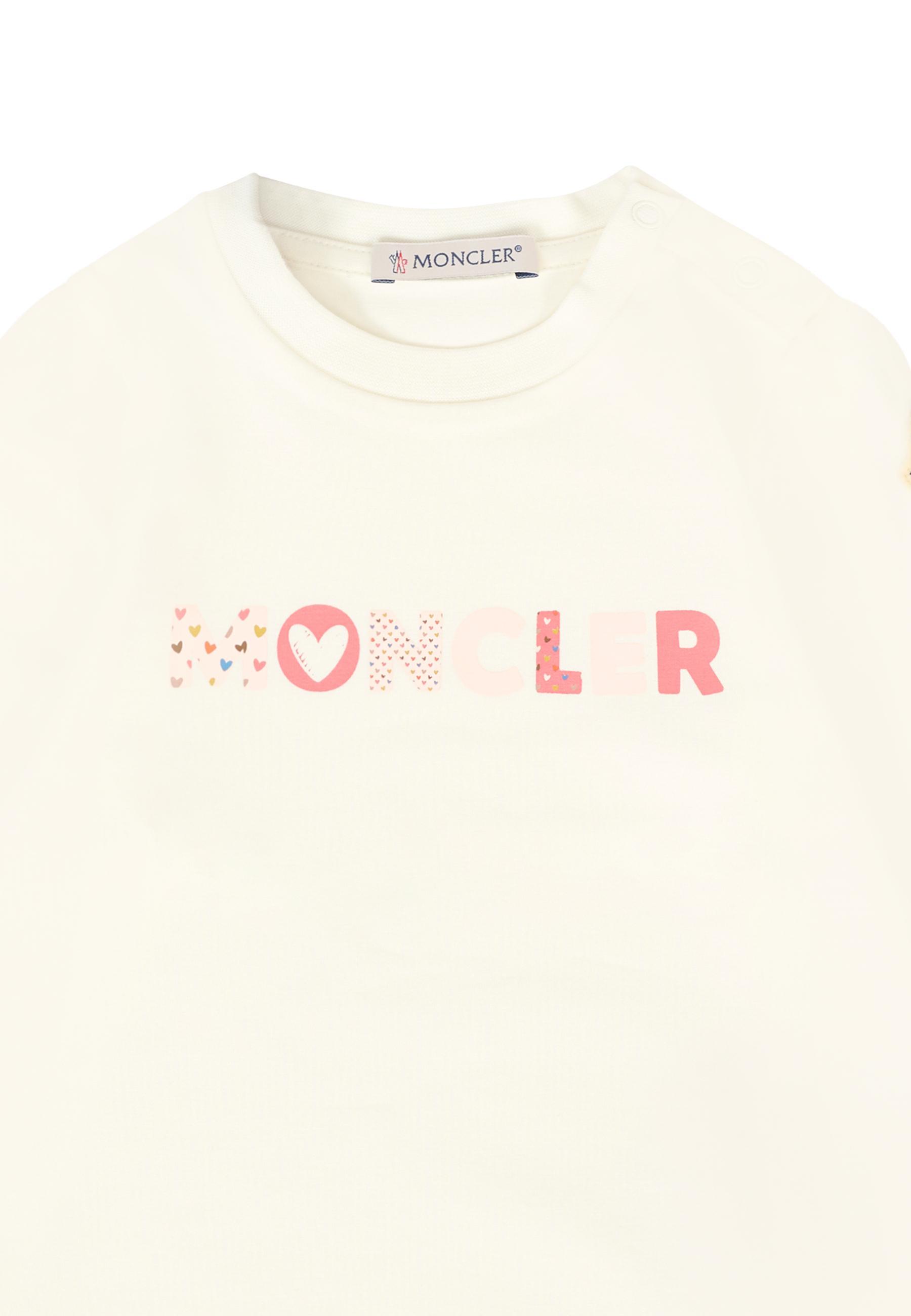 Moncler Long-sleeved Tops In White