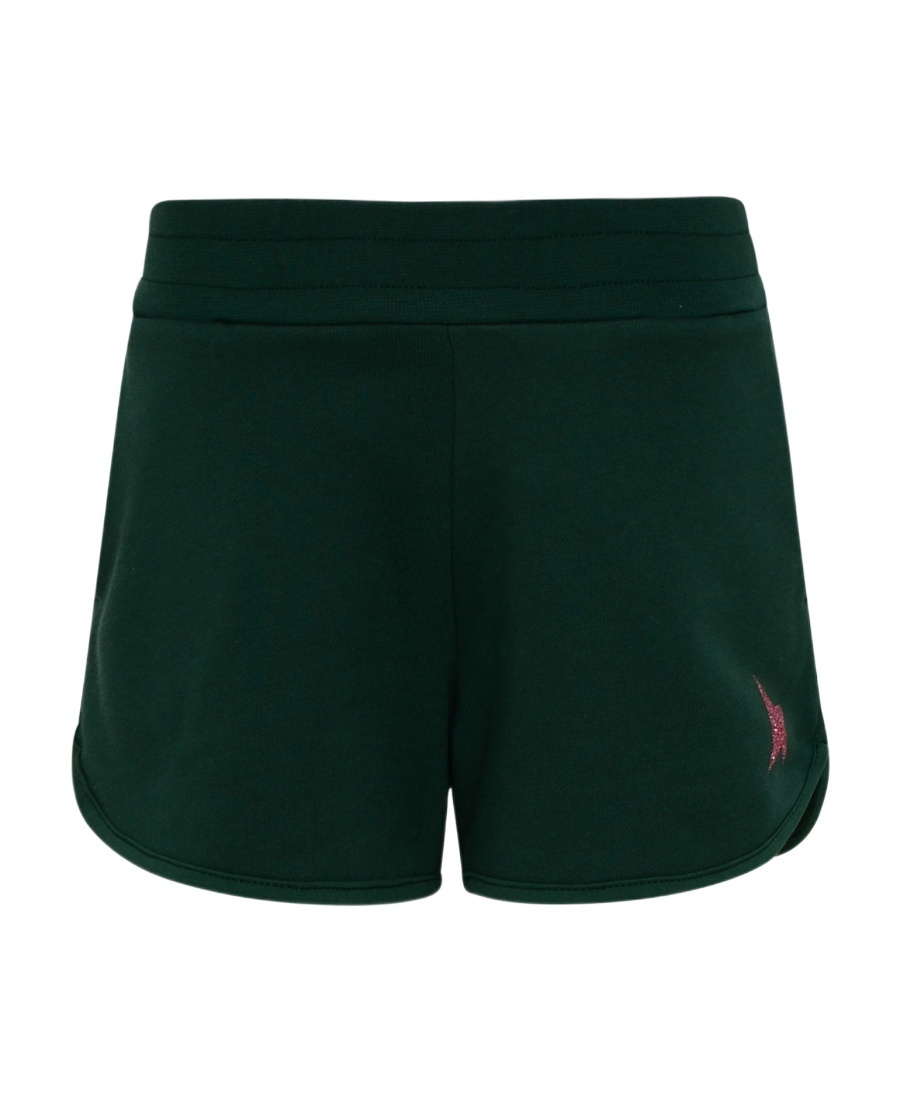 Golden Goose Girl's Glitter Star Fleece Shorts In Black