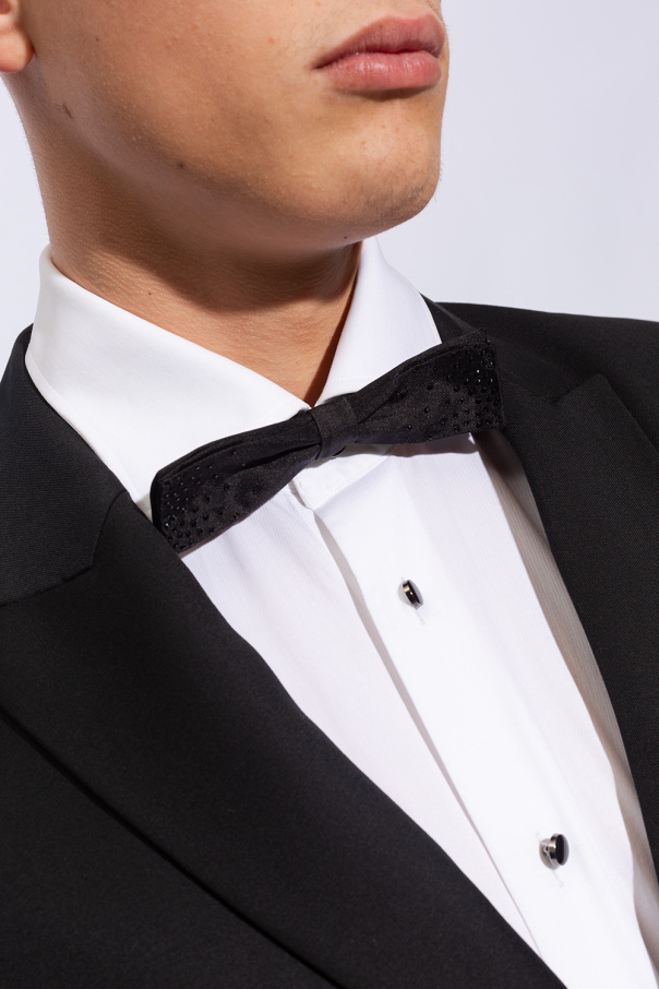 DSQUARED2 CRYSTAL-EMBELLISHED SILK BOW TIE 