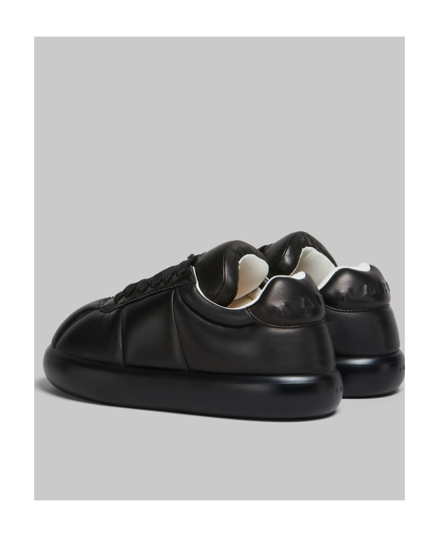 Shop Marni Black Leather Bigfoot 2.0 Sneaker