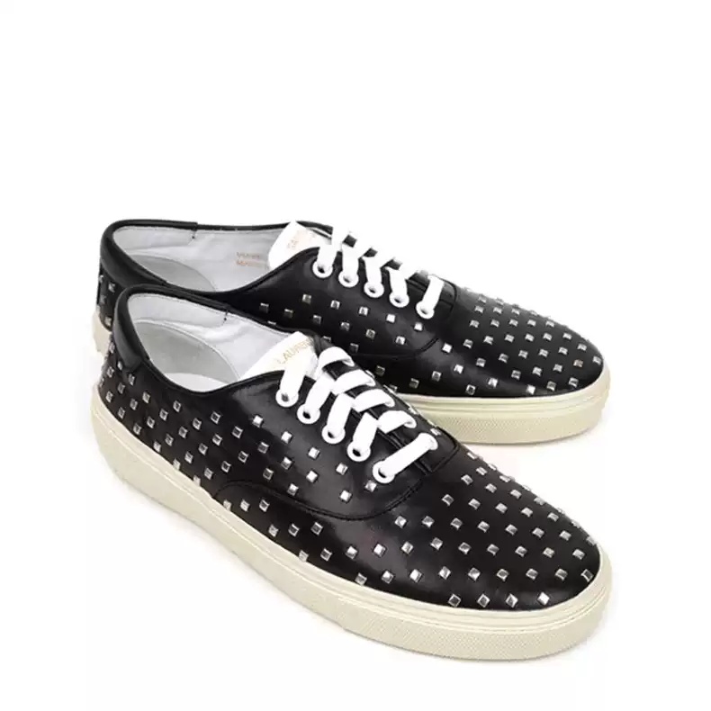 Saint Laurent Tie Casual Sports Shoes In Black