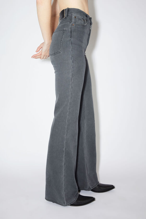 Acne Studios High-waisted Flared Jeans In Black