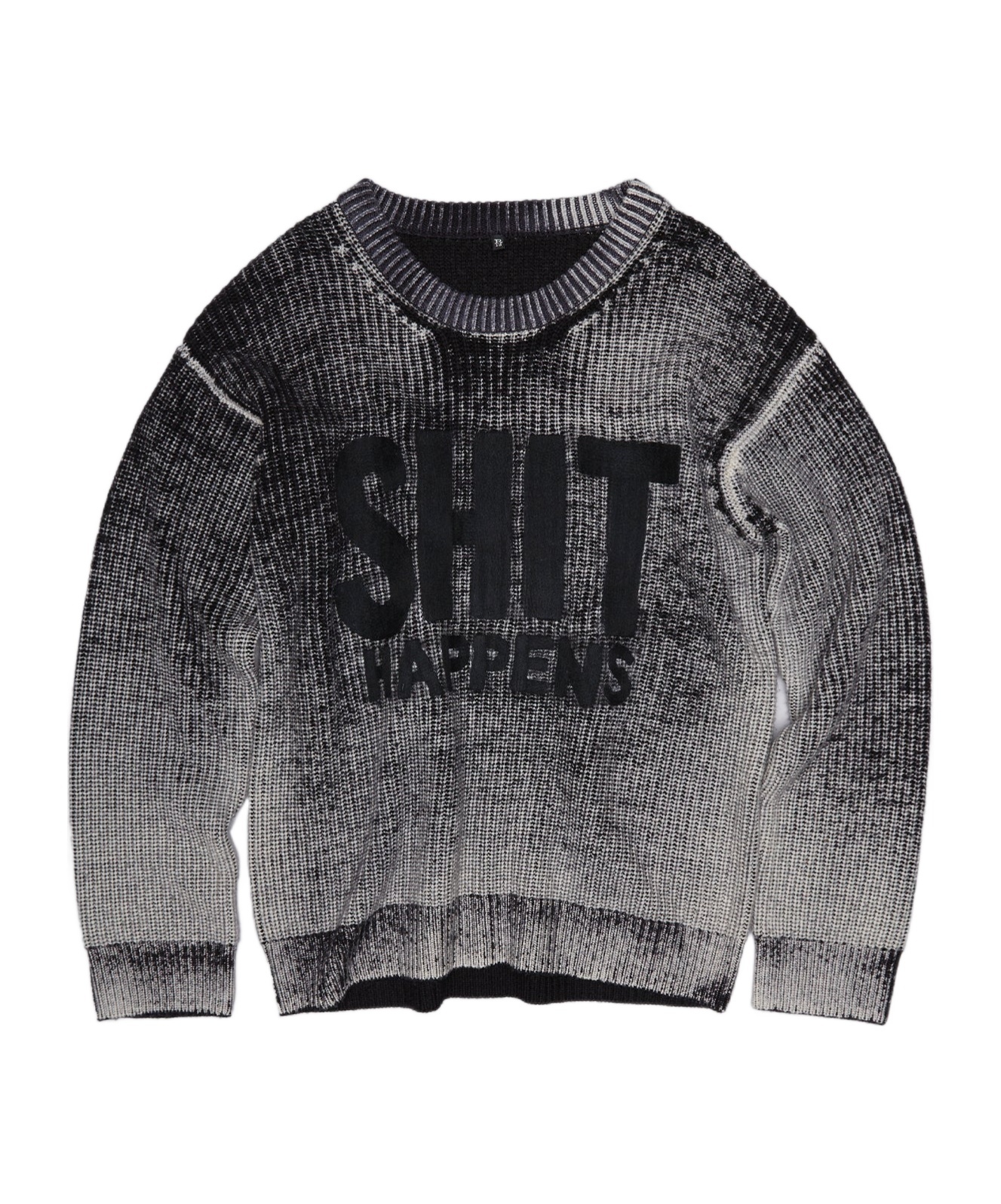 R13 REVERSE-PRINTED WOOL JUMPER