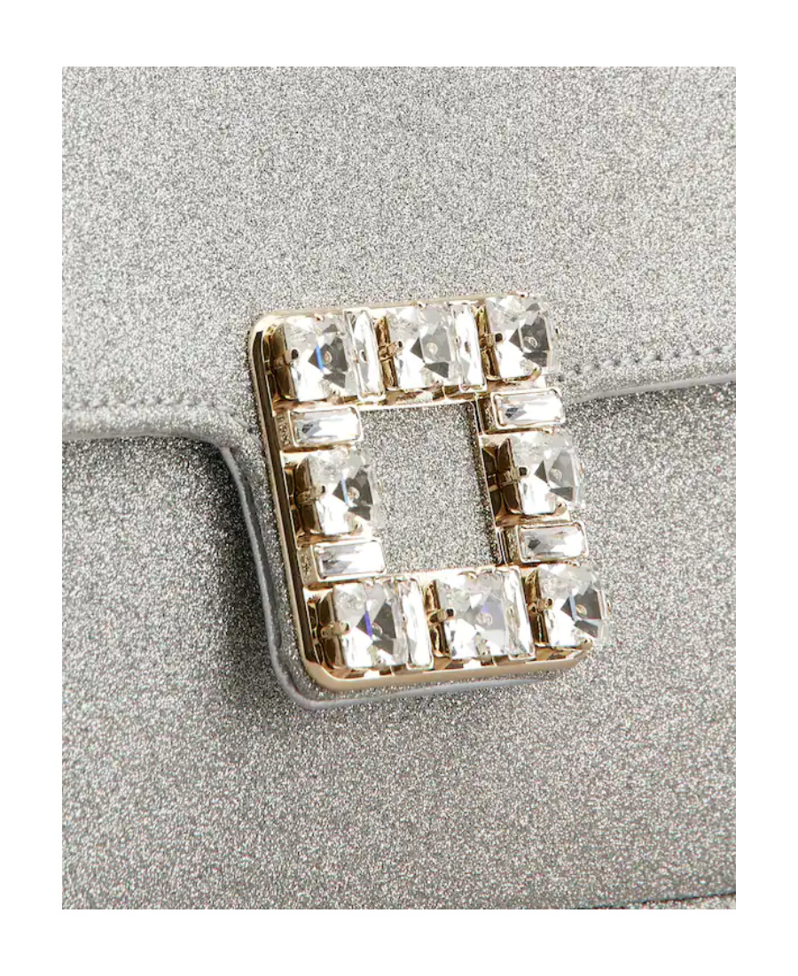 Roger Vivier Jeu De Fille Foldover Top Clutch Bag In White