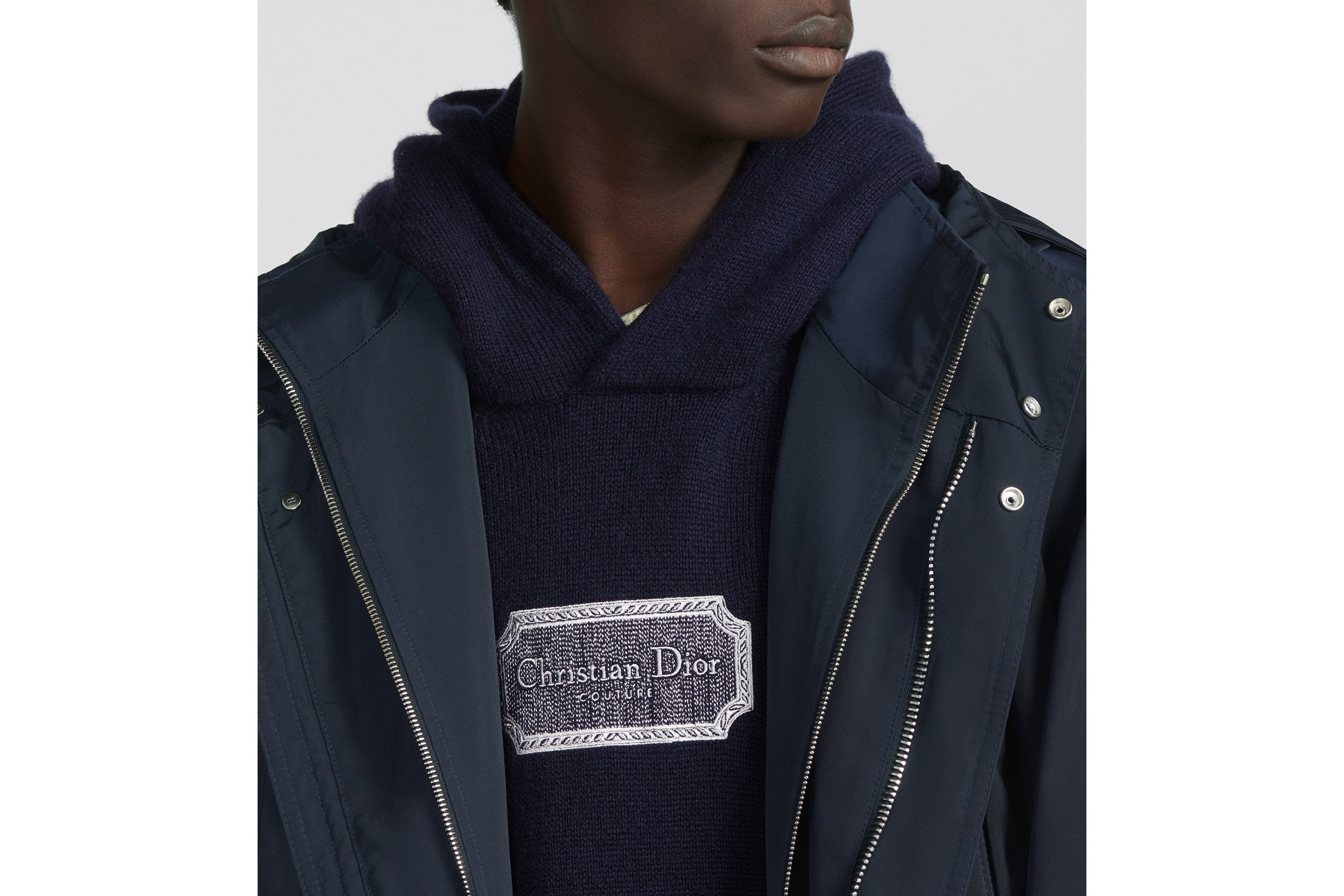 Dior Hooded Parka In Black