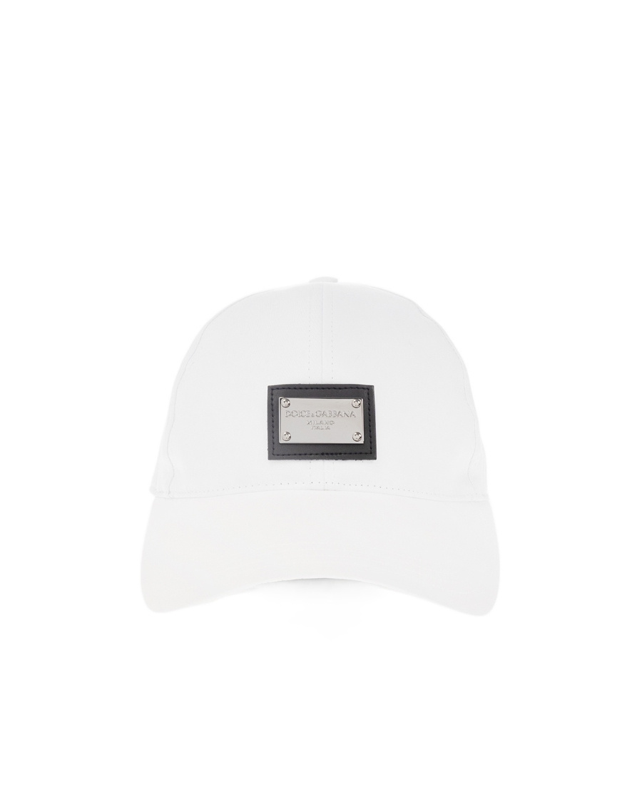 Dolce & Gabbana Logo-plaque Baseball Cap In White