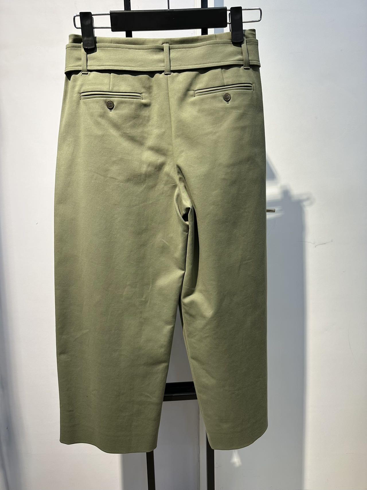Weekend Max Mara Logo Casual Pants In Green