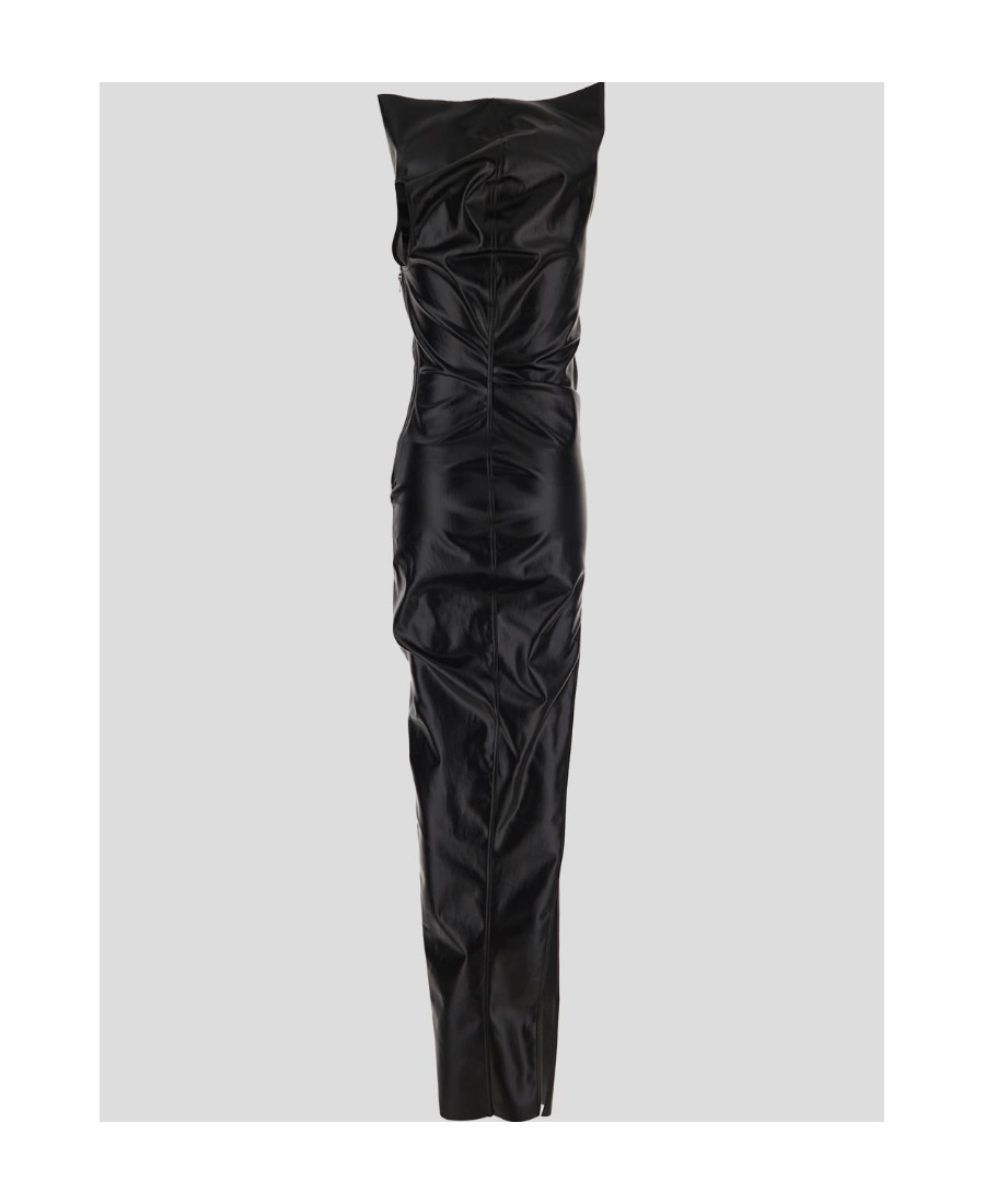 Rick Owens Athena One-shoulder Gown In Black