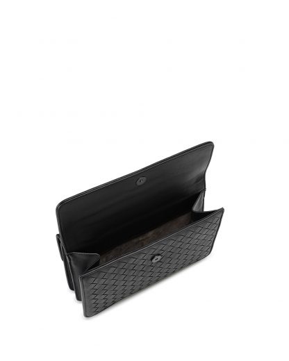 Bottega Veneta Knitted Handbag In Black