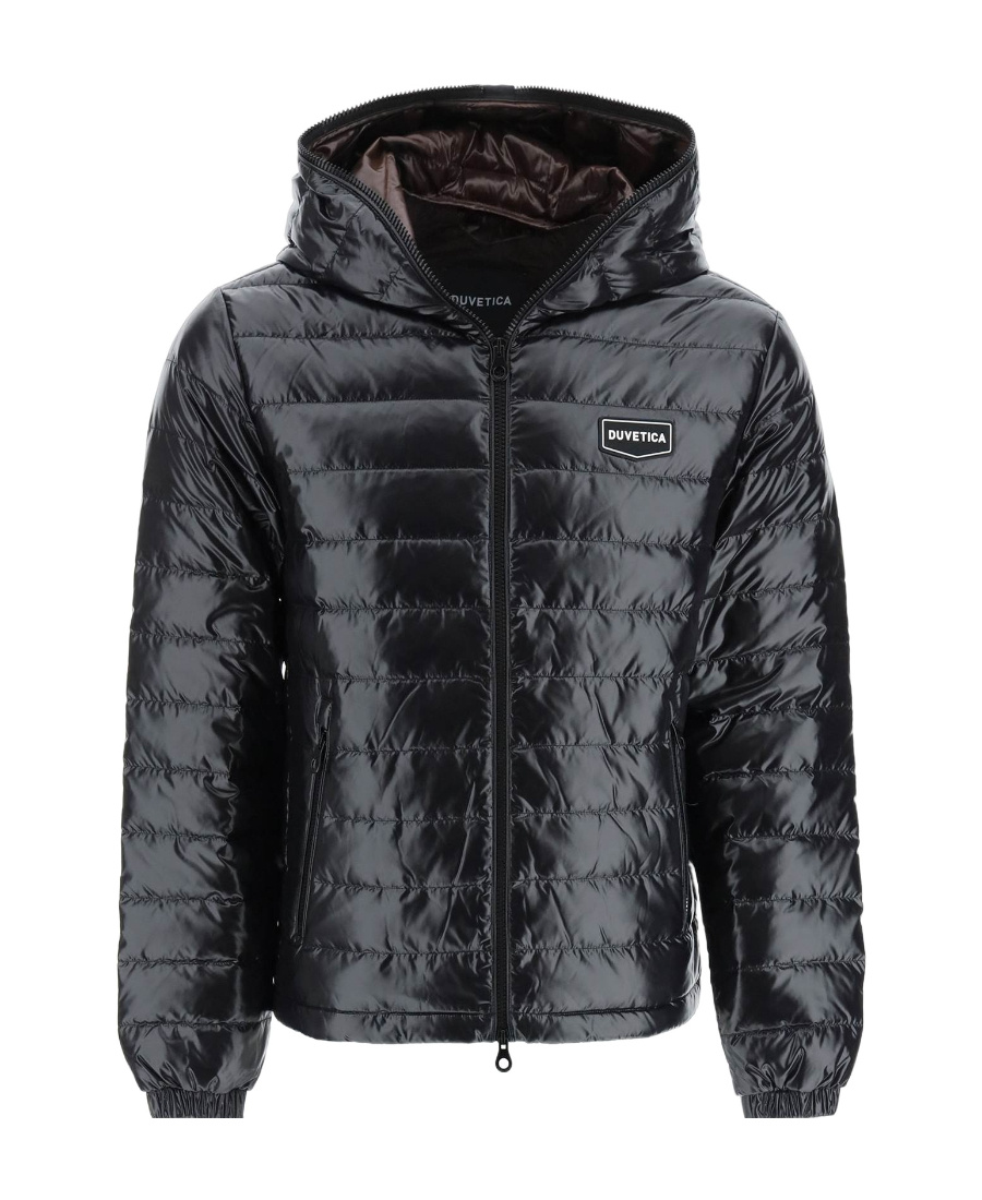 Duvetica High-shine Padded Jacket In Black
