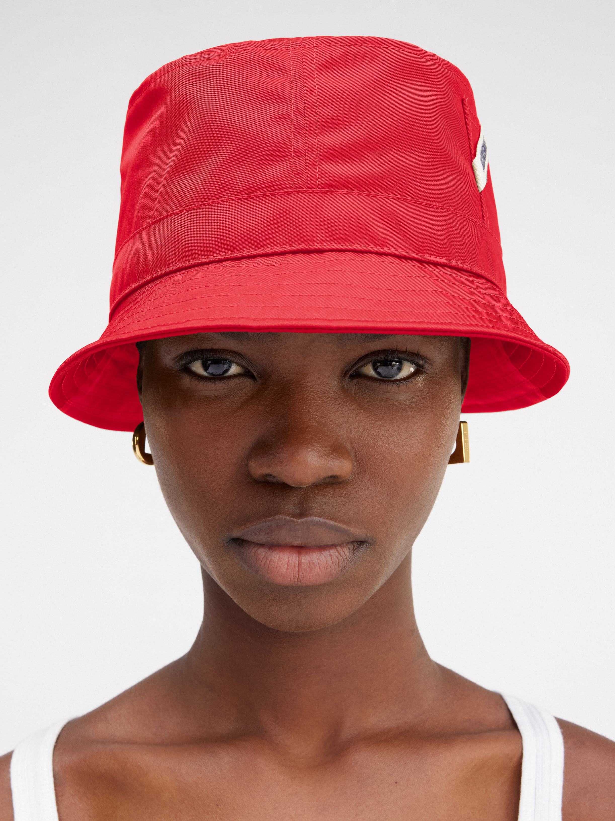Jacquemus Logo Hat In Red