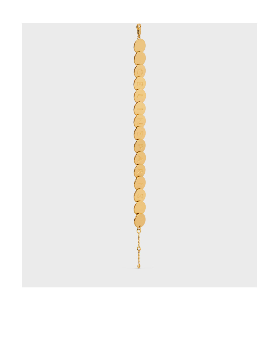 Celine Pastilles Bracelet In Brass With Gold Finish