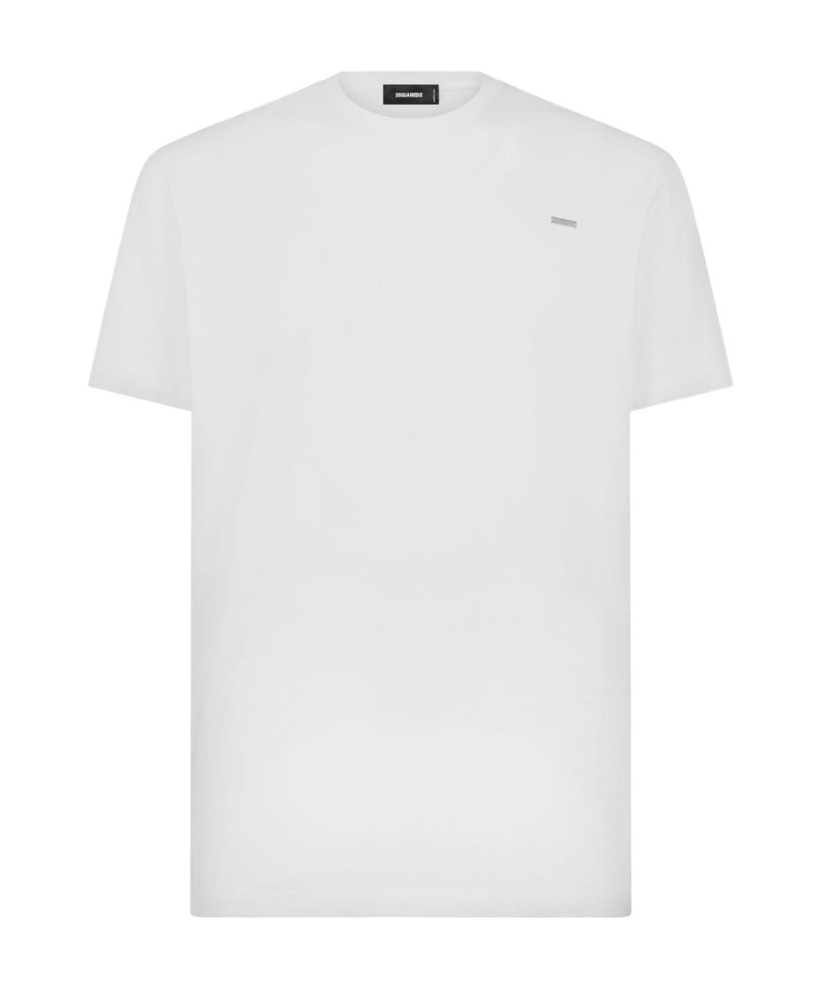 Dsquared2 Ribbed Crew-neck Cool Fit T-shirt In White