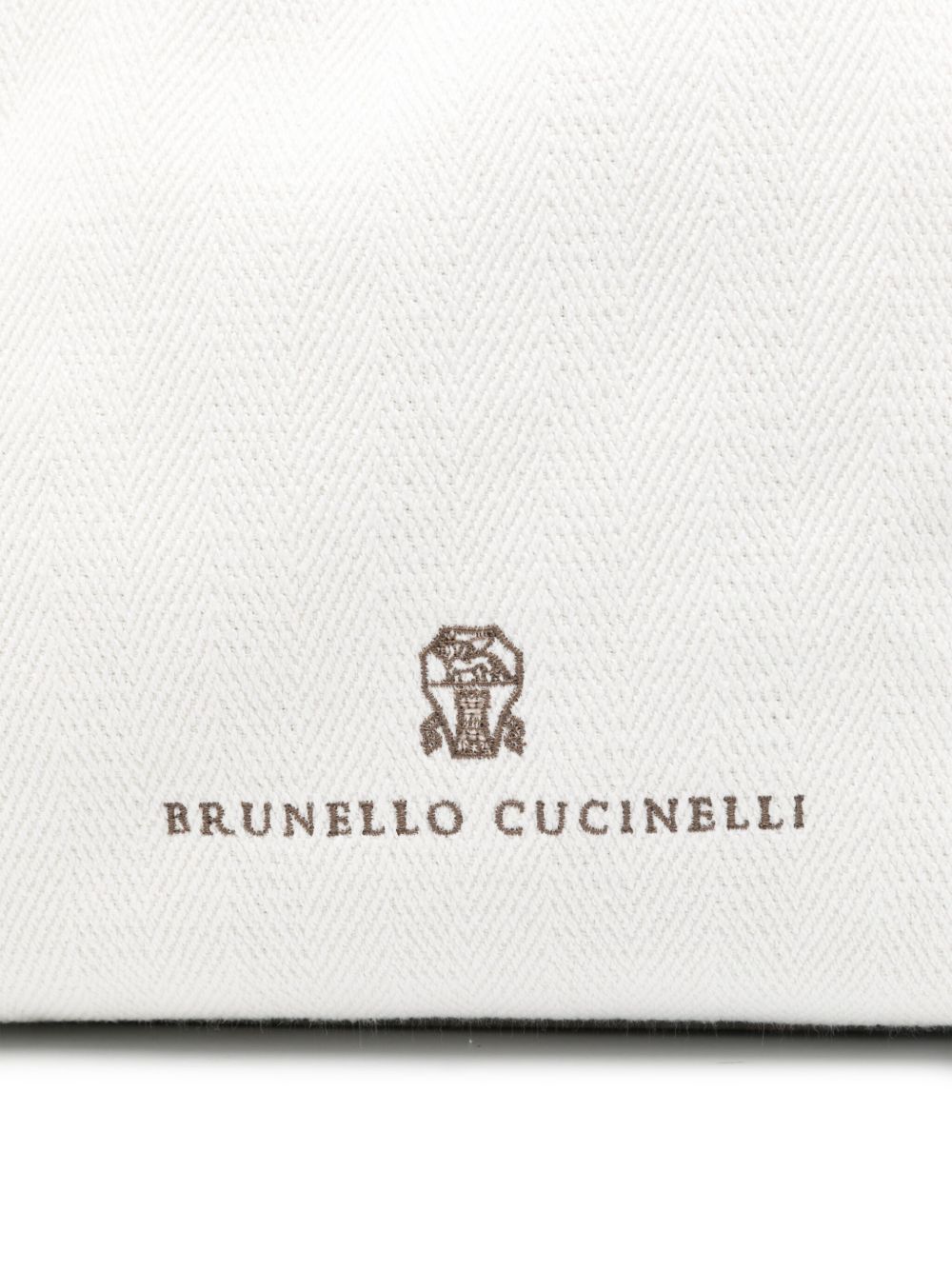 Brunello Cucinelli Rectangular Shoulder Bag In White