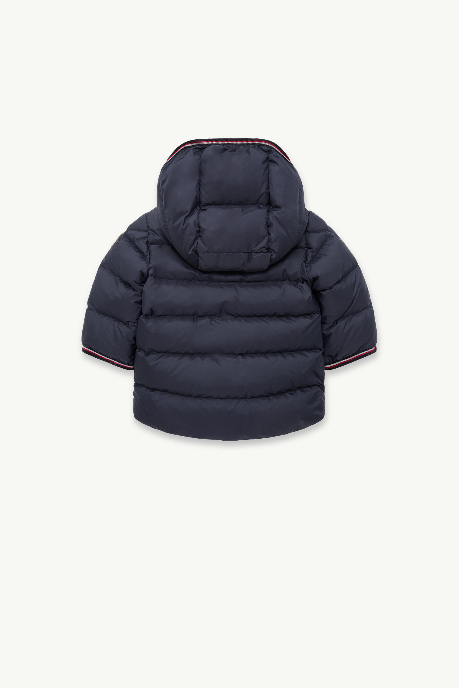 Moncler Hooded Quilted Jacket In Blue