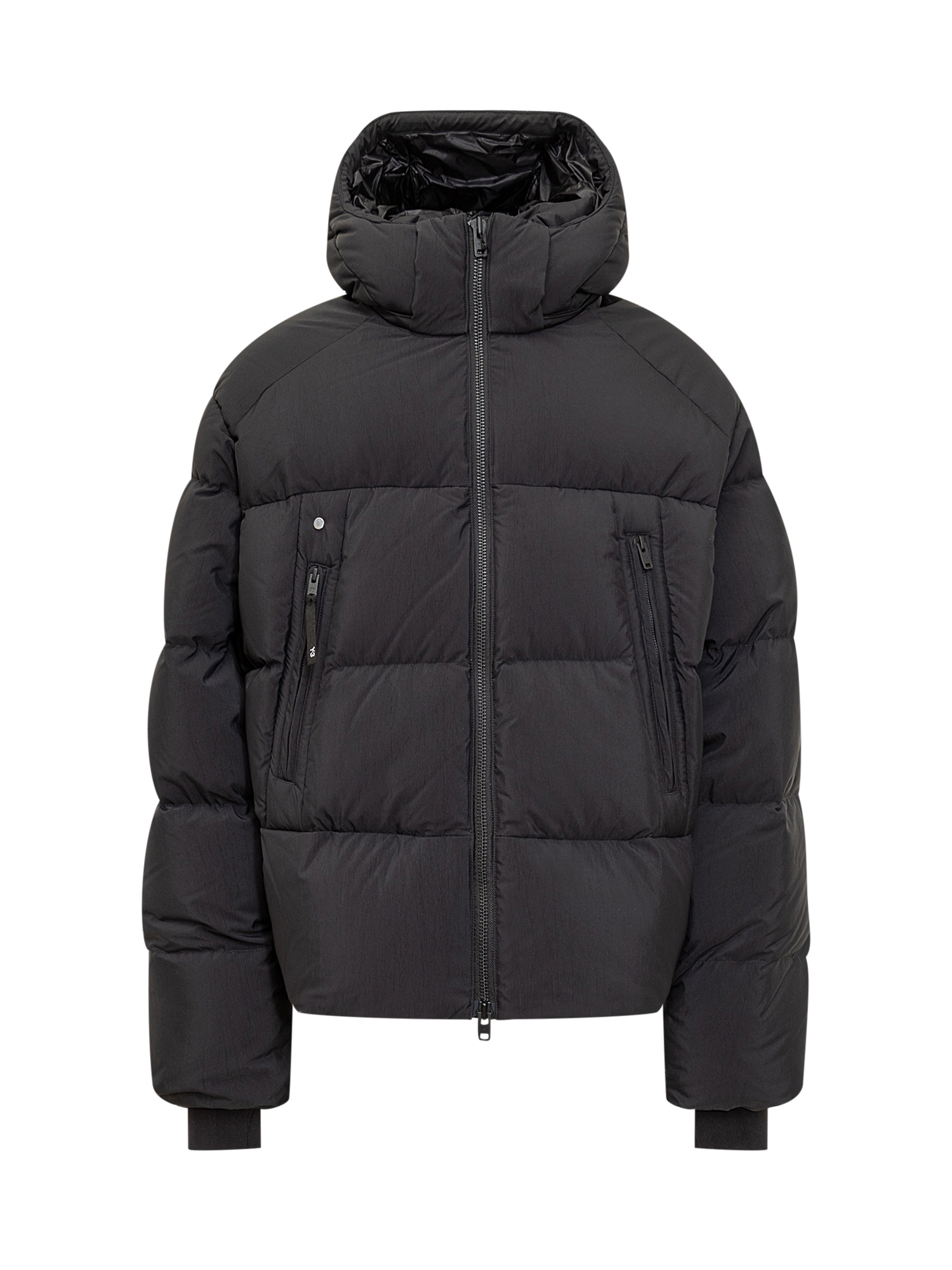Y-3 Man Puffer Black Size Xxl Recycled Polyamide In Black