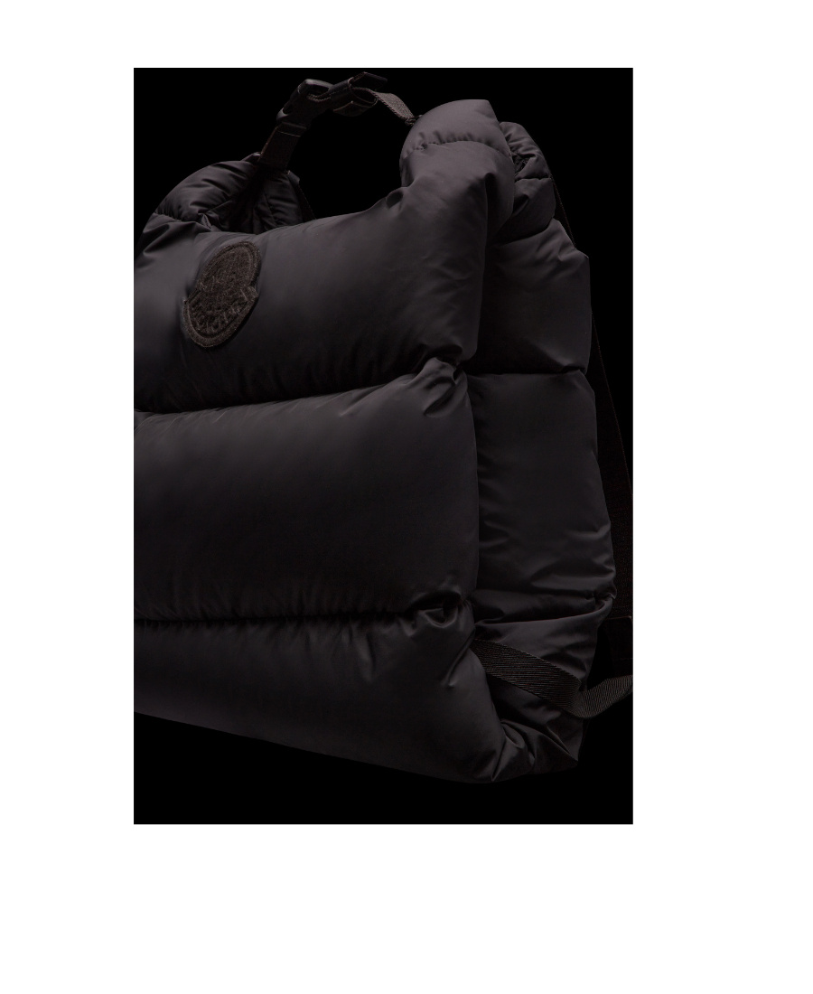 Moncler Legere Logo-patch Padded Backpack In Black