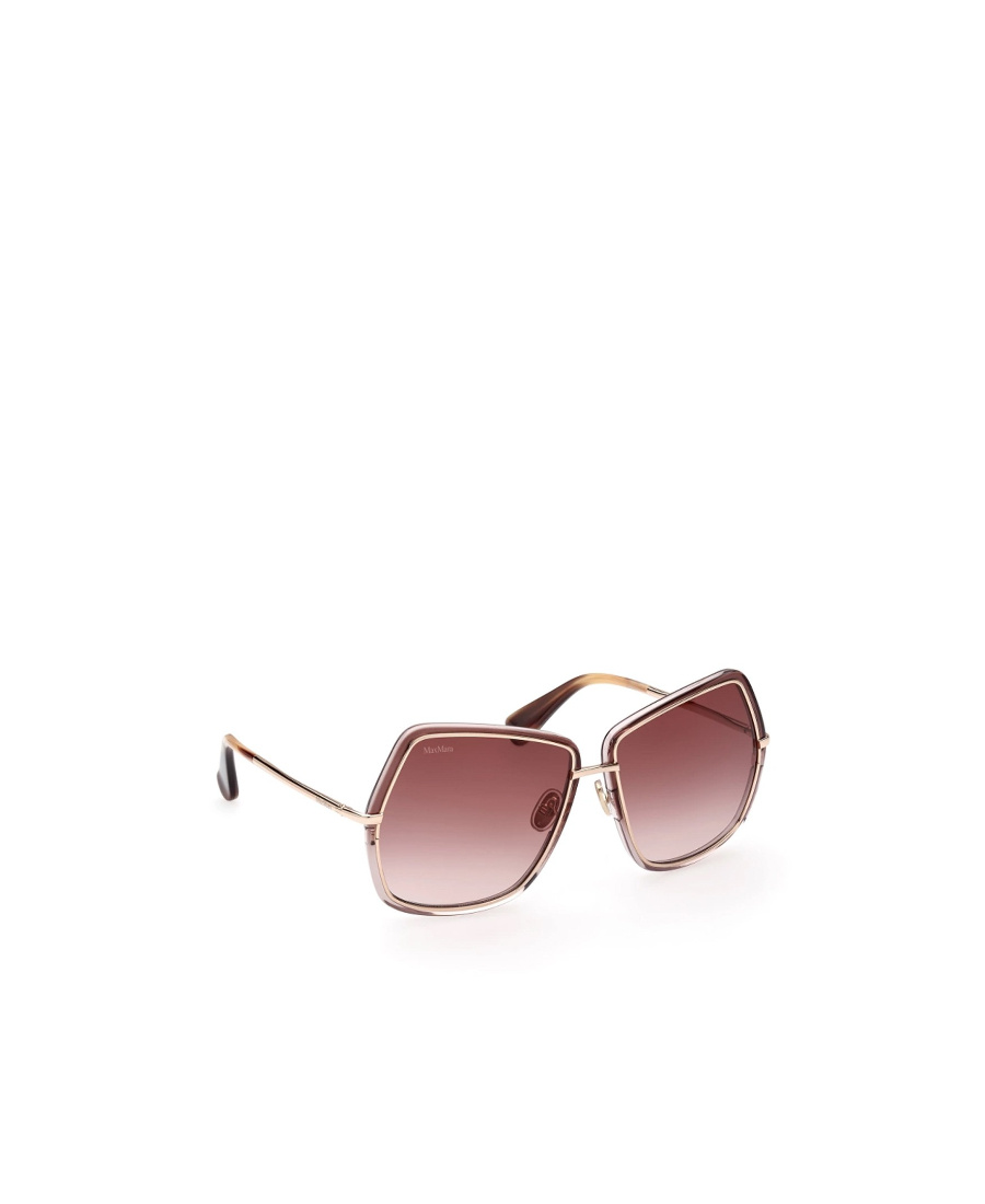 Max Mara Logo Sunglasses In Brown
