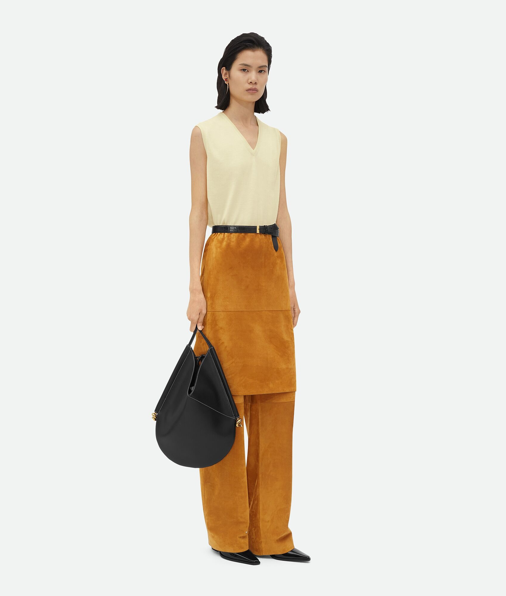 Bottega Veneta Logo Embroidered Vest In Nude