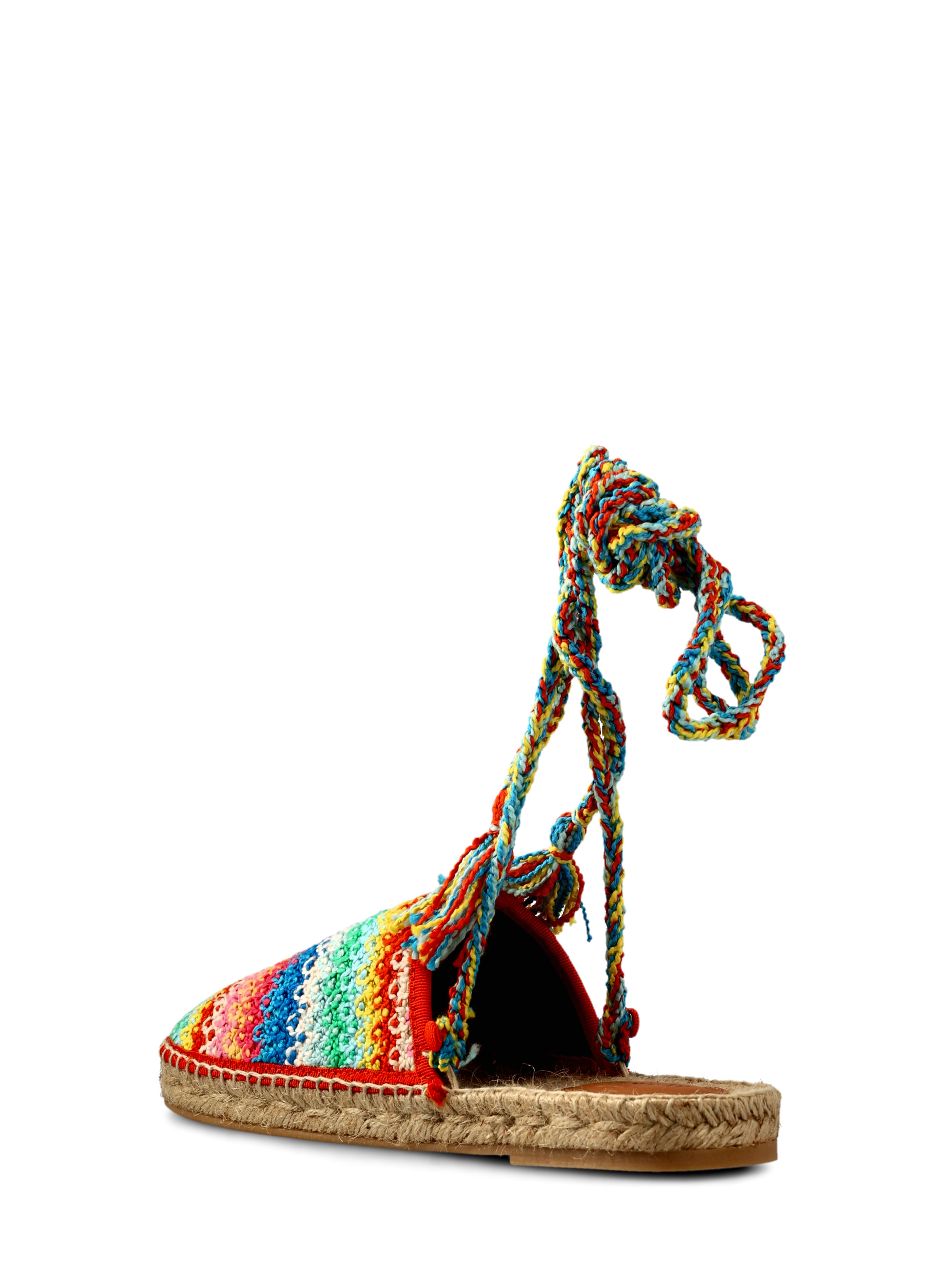 Alanui Over The Rainbow Slip-on Espadrilles In Green