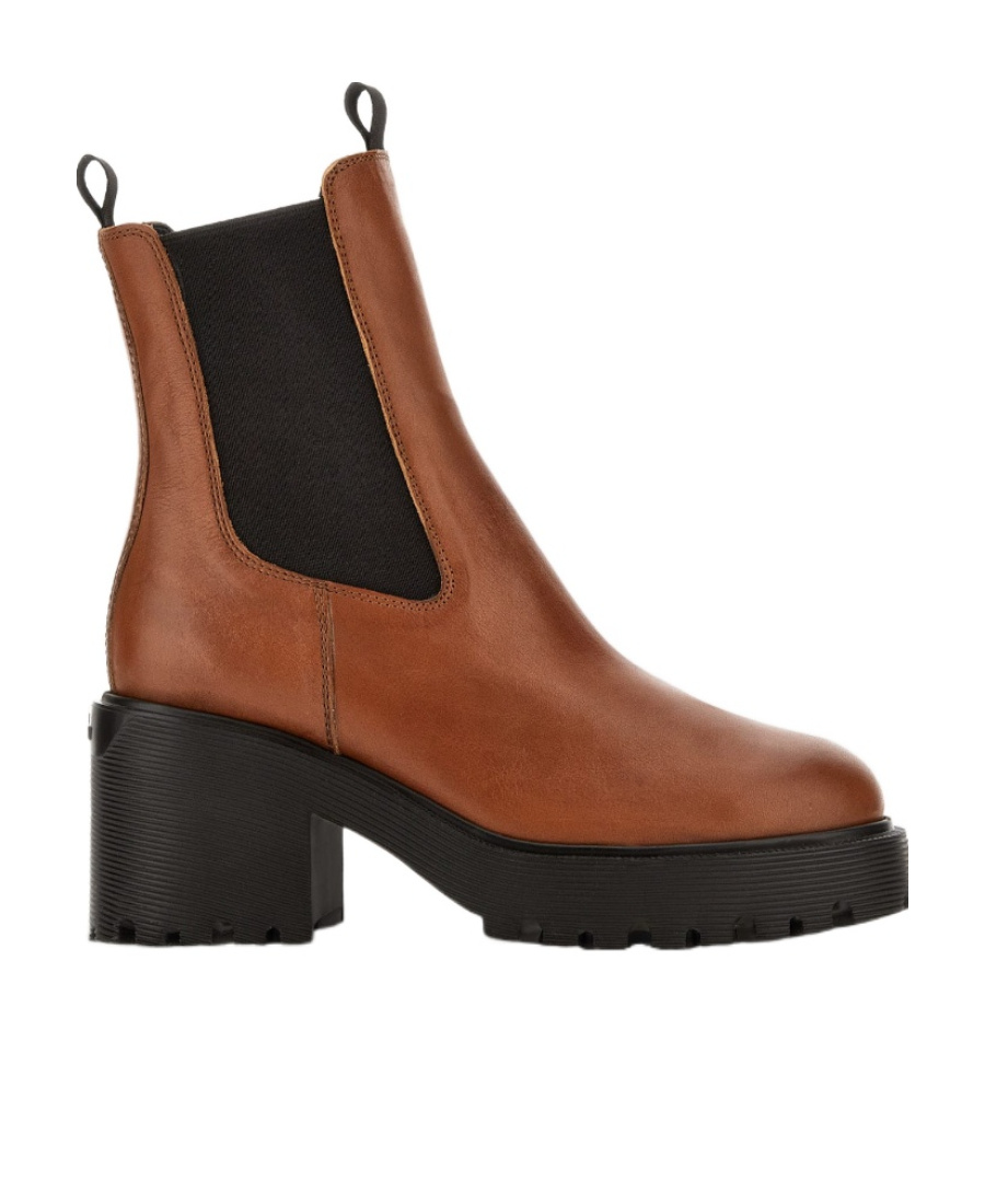 Hogan H649 Slip-on Ankle Boots In Brown