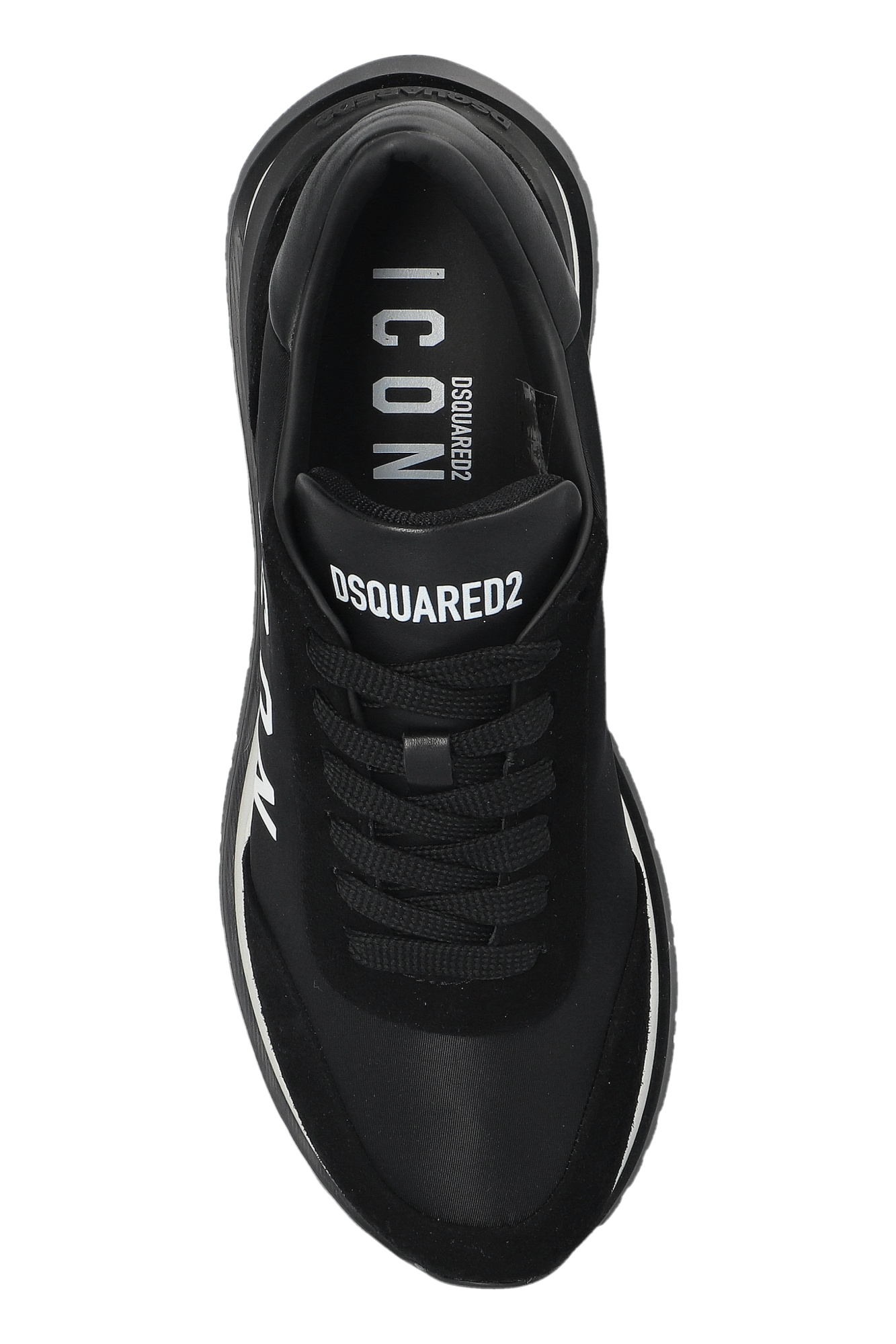 Dsquared2 Lace Up Sneakers In Black