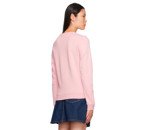 MAISON KITSUNÉ FOX HEAD ROUND NECK SWEATER 