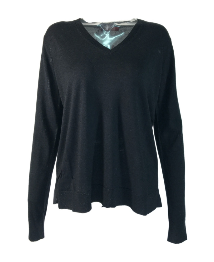 Max Mara Long-sleeved Sweater In Black
