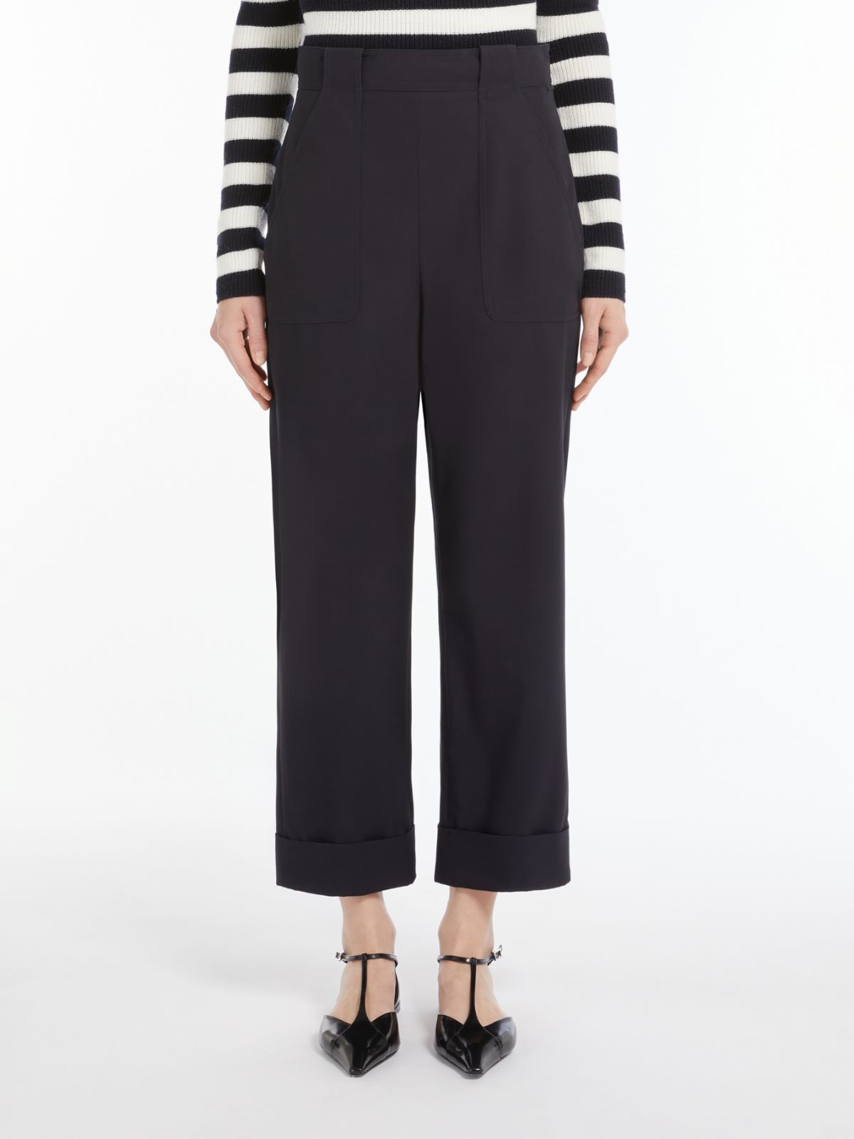 Max Mara Belt-loop Casual Pants In Black