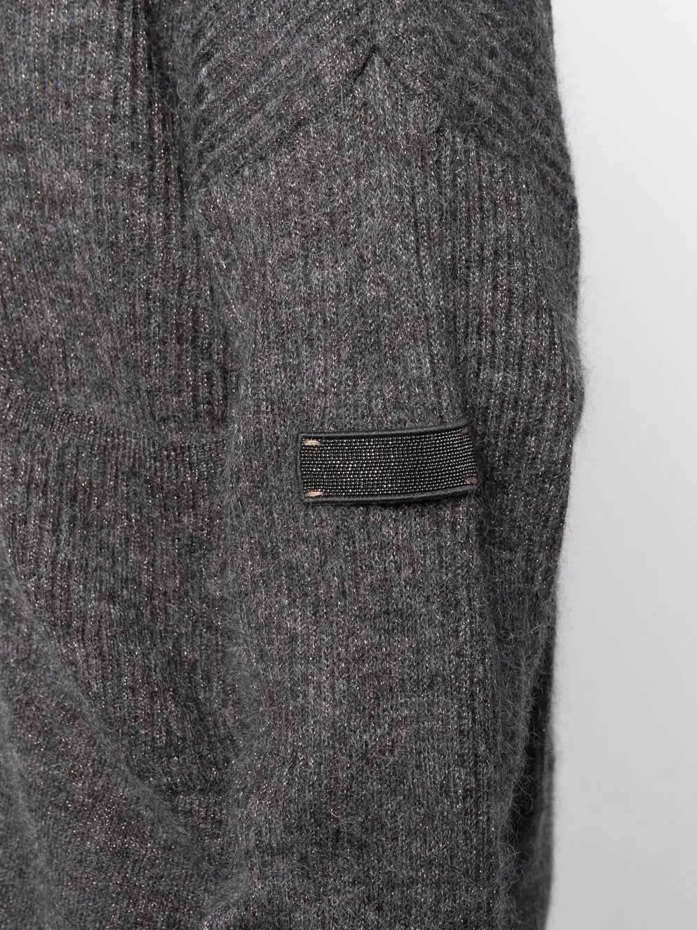 Brunello Cucinelli Button-up Knitted Cardigan In Black