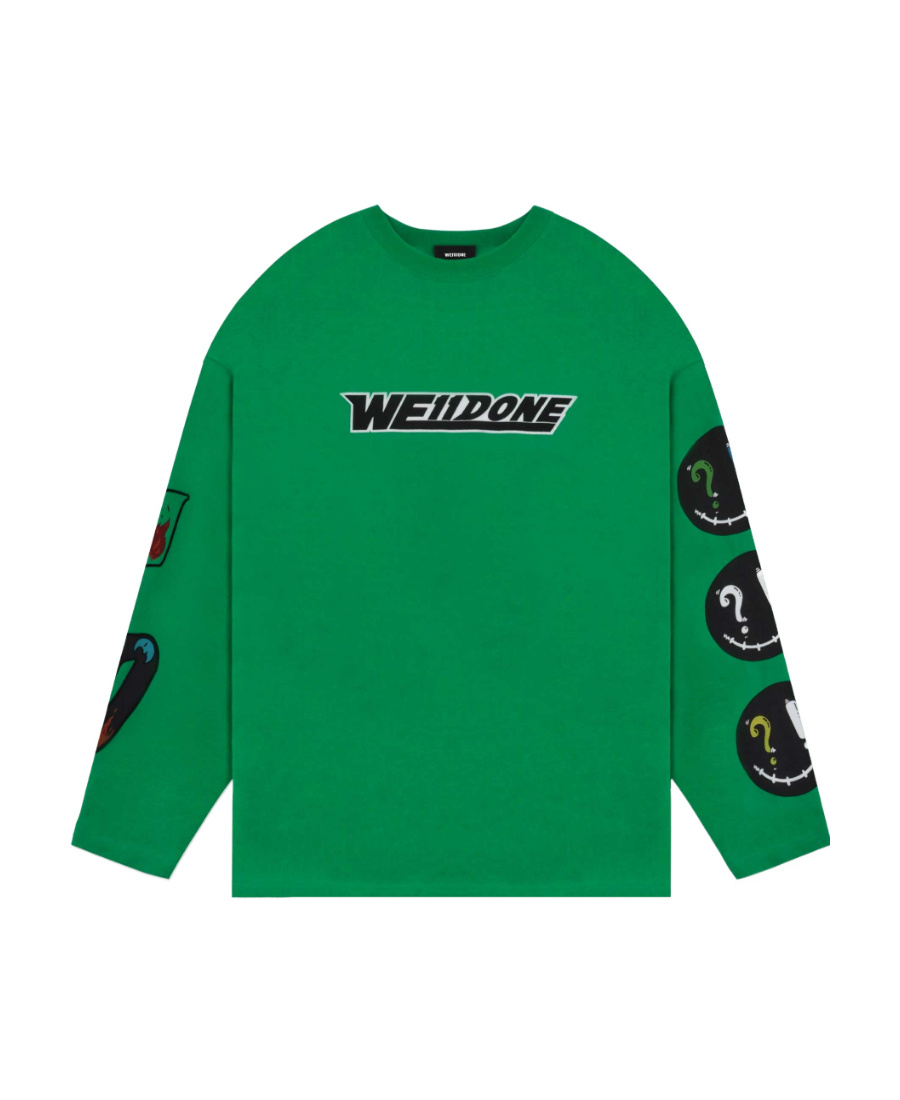 We11 Done Graphic-print Cotton T-shirt In Green