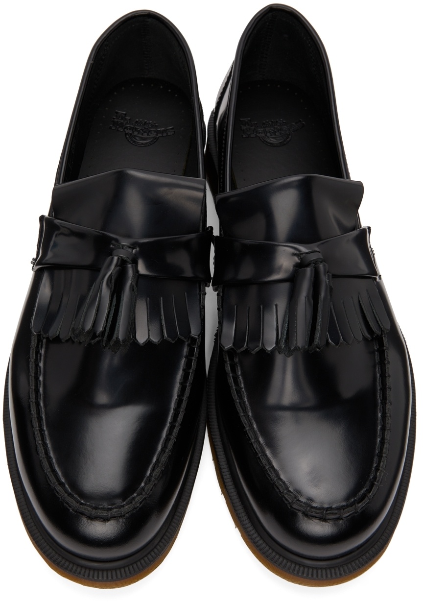 Dr. Martens' Black Leather Adrian Loafers In Black