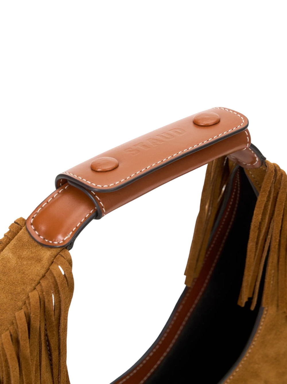 Shop Staud Moon Tote Bag In Tan