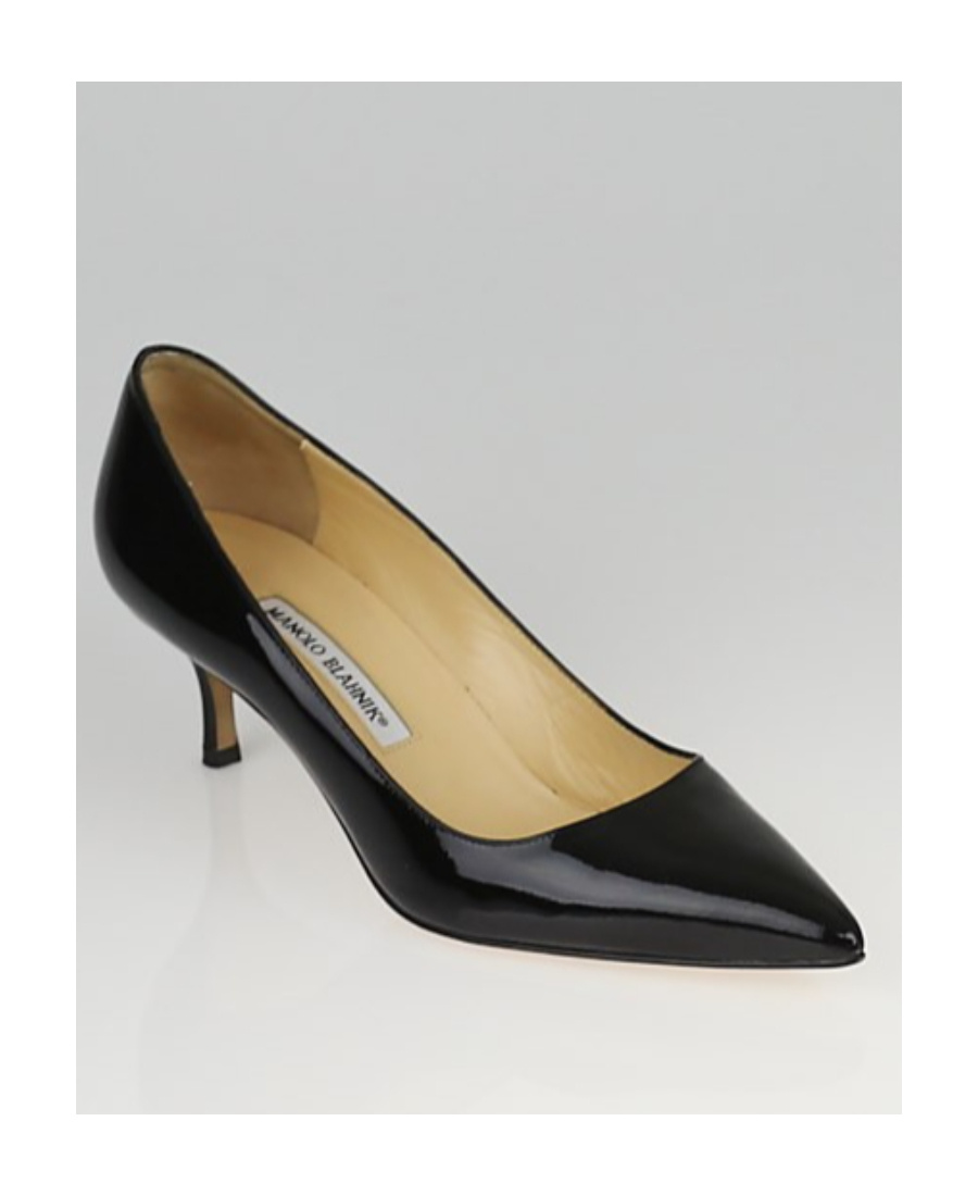 Manolo Blahnik Stiletto Heels In Black