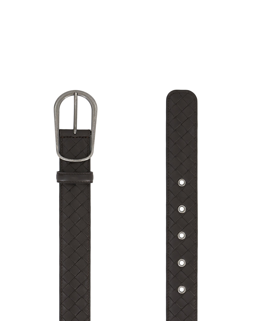 Shop Bottega Veneta Weave A Belt In Black