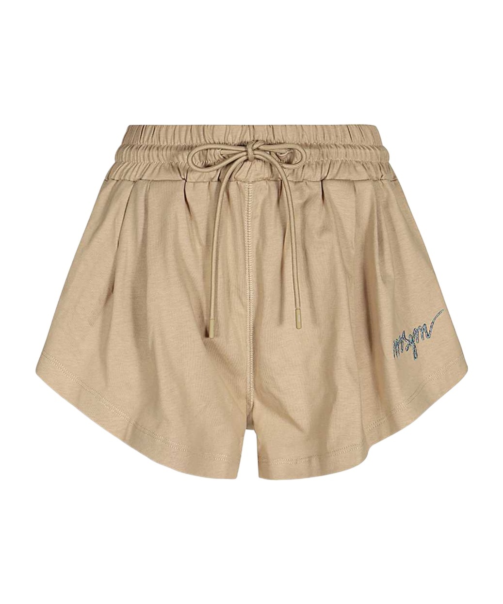 Msgm Rope Bermuda Shorts In Nude