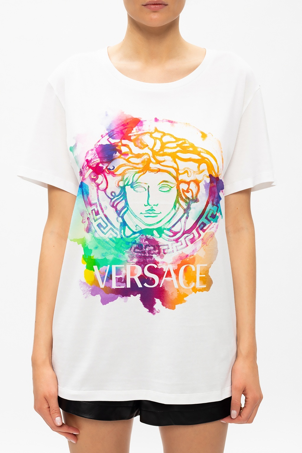 Versace Medusa-motif T-shirt In White