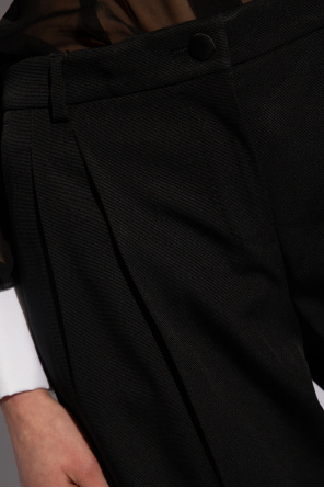 Dolce & Gabbana Pleat-detail Tailored Shorts In Black